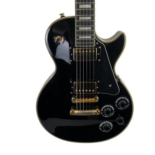 Vist Large View of Product Image Which is Used Epiphone LES PAUL CUSTOM PRO LP Type Electric Guitar Black 6-String