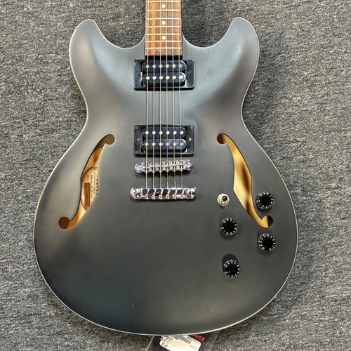 Vist Large View of Product Image Which is Used Ibanez AF73B Semi-Hollow Electric Guitar Black 6-String