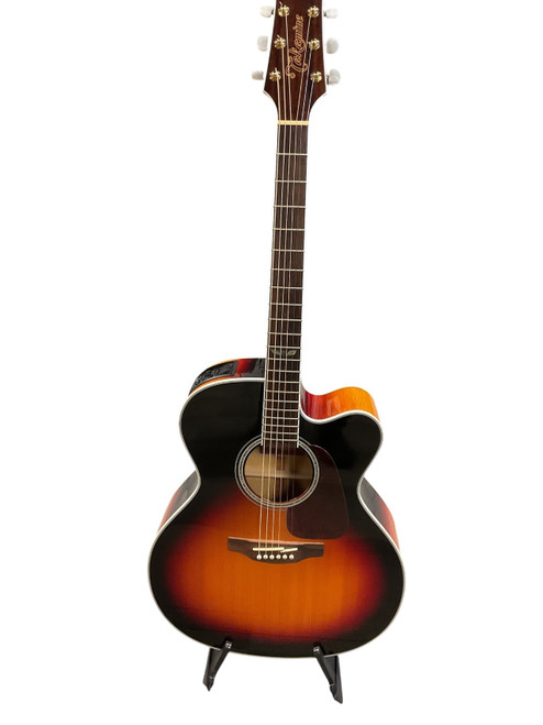 Vist Large View of Product Image Which is Used Takamine GJ72CE JUMBO CUTAWAY Laminate Top Acoustic Guitar Sunburst