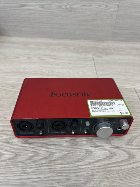 Vist Large View of Product Image Which is Used Focusrite SCARLETT 212 GEN 1 Computer Interface 2 A/D Recording Inputs