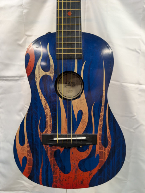 Vist Large View of Product Image Which is Used First Act DISCOVERY WITH FLAMESSSSS Laminate Top Acoustic Guitar Blue