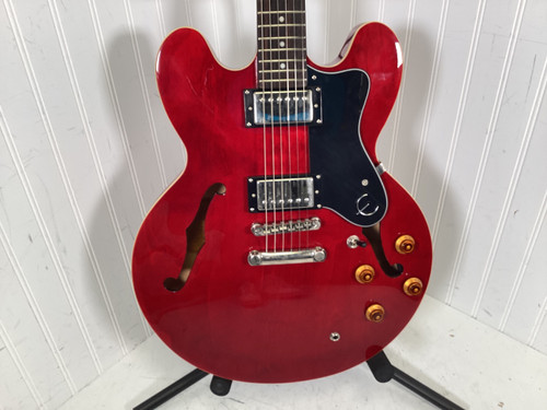 Vist Large View of Product Image Which is Used Epiphone DOT CH CLEAN Semi-Hollow Electric Guitar Red 6-String