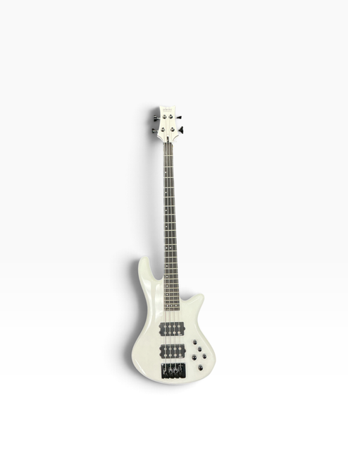 Vist Large View of Product Image Which is Used Schecter STILETTO STAGE 4 J Type Bass Guitar White 4-String