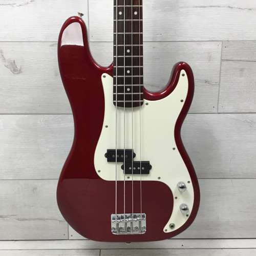 Vist Large View of Product Image Which is Used Squier Affinity Precision Bass Guitar Red
