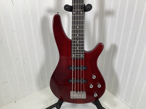 Vist Large View of Product Image Which is Used Glarry GIB 5 STRING J Type Bass Guitar Red 5-String