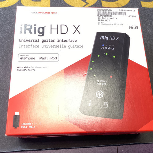 Vist Large View of Product Image Which is Used IK Multimedia IRIG HDX Computer Interface 2 A/D Recording Inputs