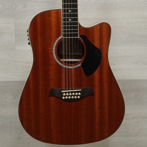 Vist Large View of Product Image Which is Used Vangoa Basic VGE12-3 Laminate Top Acoustic Guitar Wood