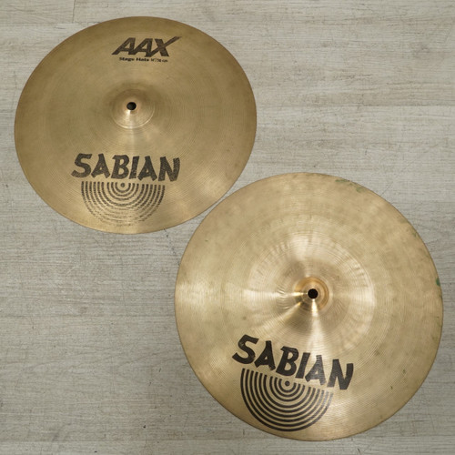 Vist Large View of Product Image Which is Used Sabian Aax Stage Hi Hat Cymbals 14 - Inch