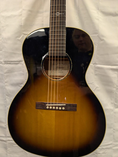 Vist Large View of Product Image Which is Used Alvarez DELTA00E Solid Top Acoustic Guitar Sunburst