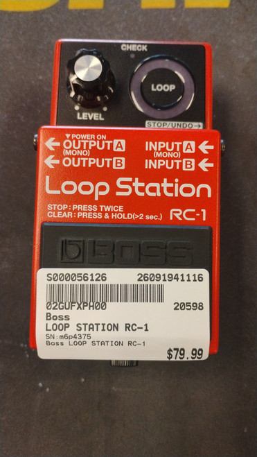 Vist Large View of Product Image Which is Used Boss LOOP STATION RC-1 Looper Pedal