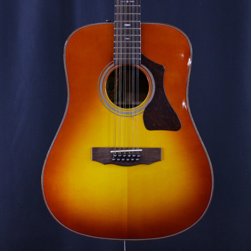 Vist Large View of Product Image Which is Used Guild GAD-G212EASB Solid Top Acoustic Guitar Sunburst