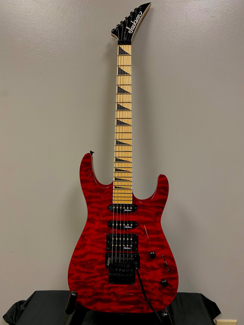 Vist Large View of Product Image Which is Used Jackson DINKY ARCHTOP JS34Q S Type Electric Guitar Red 6-String
