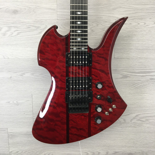 Vist Large View of Product Image Which is Used BC Rich MOCKINGBIRD ST MIK Pointy Electric Guitar Blue 6-String