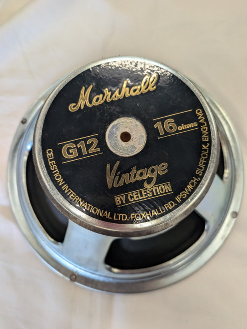 Vist Large View of Product Image Which is Used Marshall G12V UK MADE 65W 16OHM 1 x 12 Guitar Speaker Cabinet 1 x 12