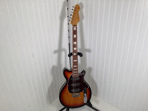 Vist Large View of Product Image Which is Used Vintage REVO SERIES VRV800SB Double Cut Electric Guitar Sunburst 6-String