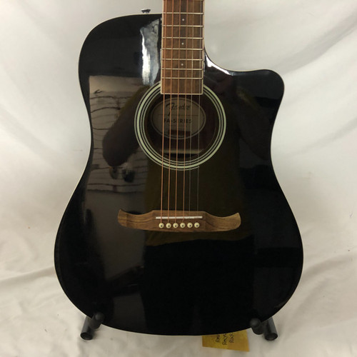 Vist Large View of Product Image Which is Used Fender FA-125CE B-STOCK Laminate Top Acoustic Guitar Black