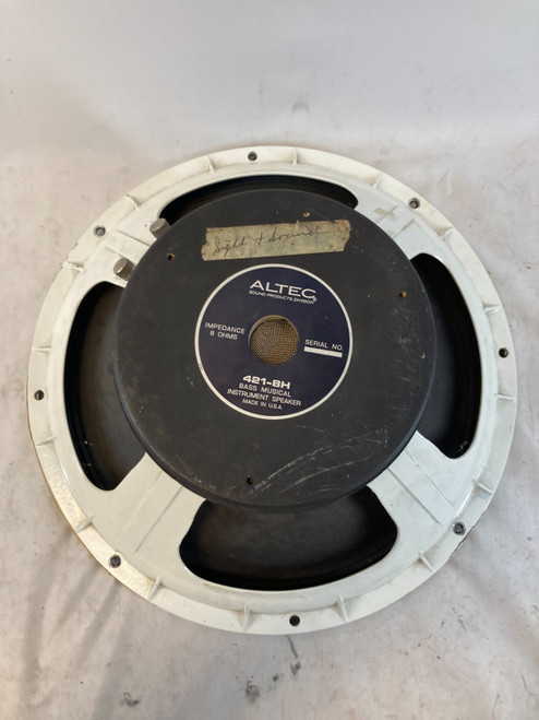 Vist Large View of Product Image Which is Used Altec 421-8H 15" 8 Ohm Raw Speaker 