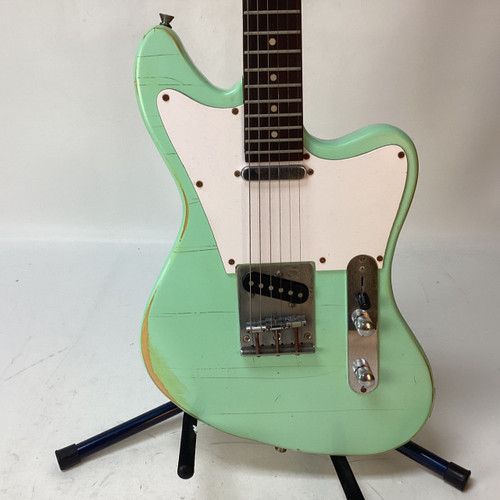 Vist Large View of Product Image Which is Used OF RELIC Offset Double Cutaway Electric Guitar Green 6-String