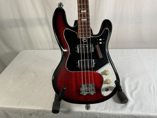 Vist Large View of Product Image Which is Used Teisco KIMBERLY 60S MIJ BASS Vintage Bass Guitar Red 4-String
