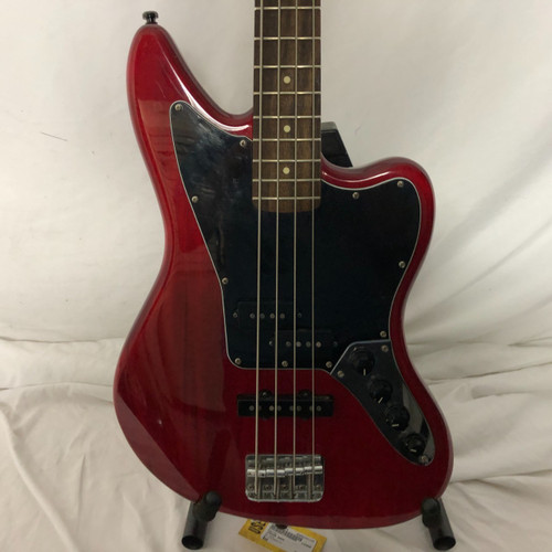 Vist Large View of Product Image Which is Used Squier JAGUAR BASS J Type Bass Guitar Red 4-String