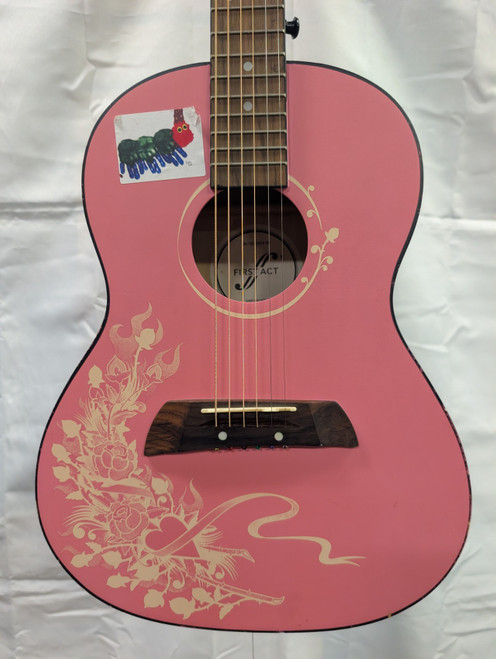 Vist Large View of Product Image Which is Used First Act MG5401 Solid Top Acoustic Guitar Pink