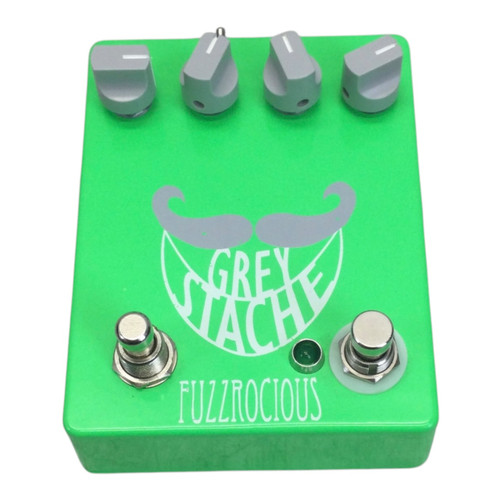 Vist Large View of Product Image Which is Used Fuzzrocious Grey Stache Fuzz Pedal