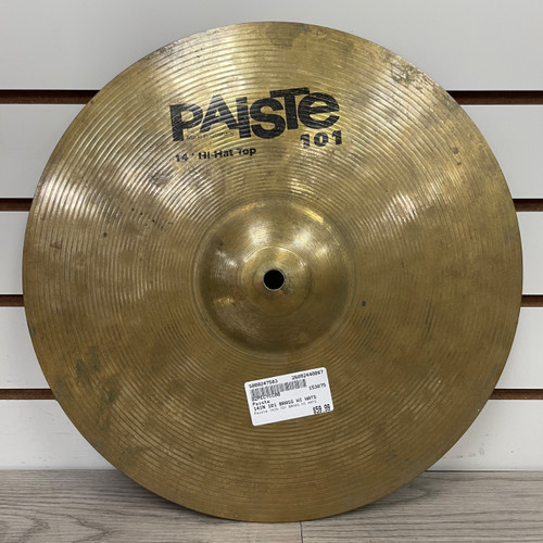 Vist Large View of Product Image Which is Used Paiste 14IN 101 BRASS HI HATS Hi Hat Cymbals 14"