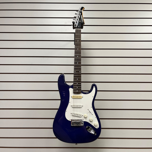 Vist Large View of Product Image Which is Used Silvertone SS11 S Type Electric Guitar Blue 6-String