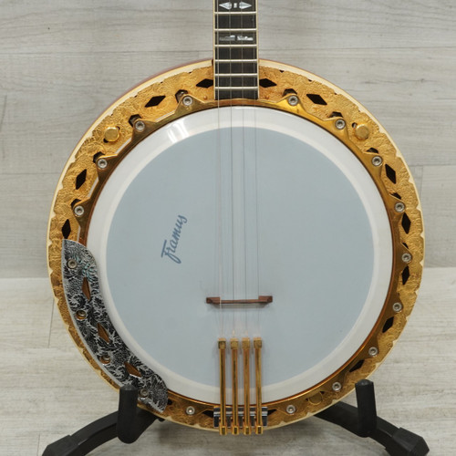 Vist Large View of Product Image Which is Used Framus Gold Series Long Neck Vintage Banjo