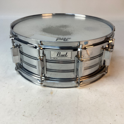 Vist Large View of Product Image Which is Used Pearl 14X5 SNARE Metal Snare Drum 14"