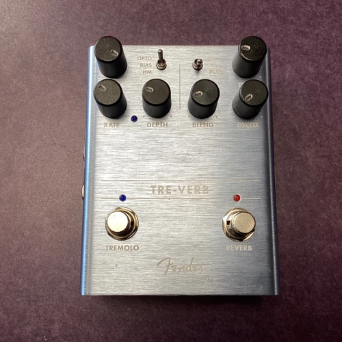 Vist Large View of Product Image Which is Used Fender TRE-VERB Reverb Pedal