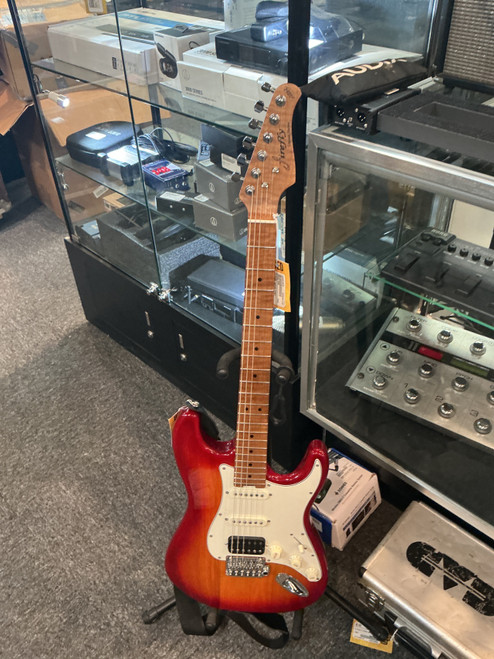 Vist Large View of Product Image Which is Used Firefly STANDARD SERIES STRAT S Type Electric Guitar Cherry Sunburst 6-String