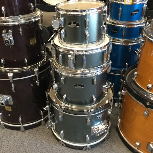 Vist Large View of Product Image Which is Used Pearl Roadshow Jr Drum Shells and Hardware Silver/Gray
