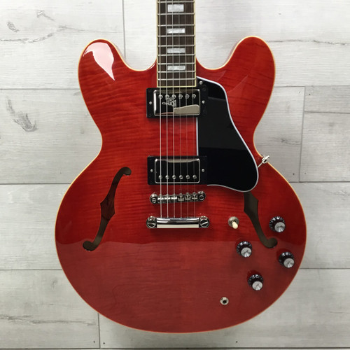 Vist Large View of Product Image Which is Used Epiphone ES-335 Marty Schwartz Signature Semi-Hollow Electric Guitar Red