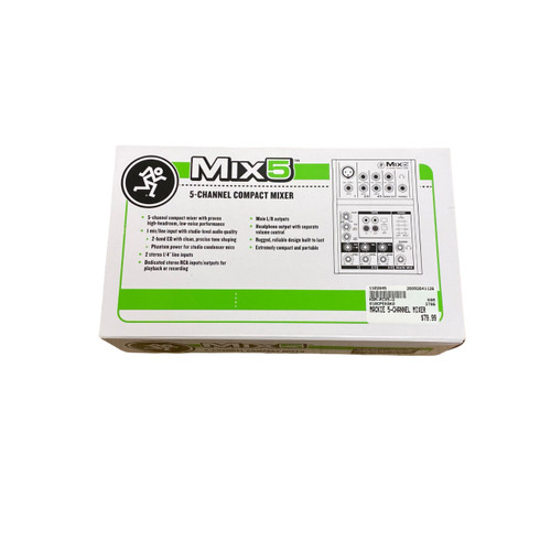Vist Large View of Product Image Which is New MACKIE MIX5 5-CHANNEL COMPACT MIXER