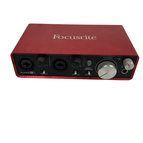 Vist Large View of Product Image Which is Used Focusrite SCARLETT 2I2 2ND GEN Computer Interface 2 A/D Recording Inputs