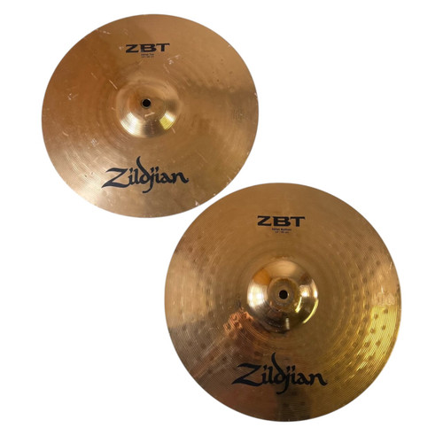 Vist Large View of Product Image Which is Used Zildjian ZBT 14IN HI HATS Hi Hat Cymbals 14"