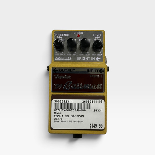 Vist Large View of Product Image Which is Used Boss FBM-1 59 Bassman Overdrive Pedal