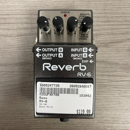 Vist Large View of Product Image Which is Used Boss RV-6 Reverb Pedal