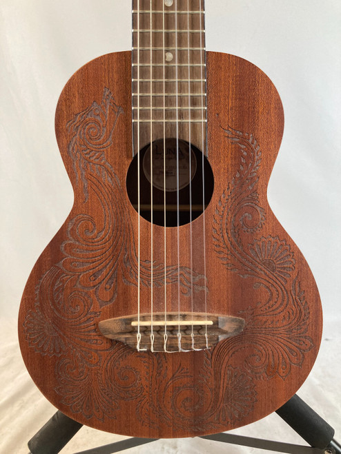 Vist Large View of Product Image Which is Used Luna Henna Dragon Guitalele
