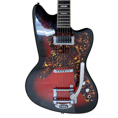Vist Large View of Product Image Which is Used Silvertone 1478 SINGLE PICKUP Electric Guitar Black 6-String