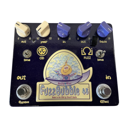 Vist Large View of Product Image Which is Used Analog Alien FUZZBUBBLE 45 Fuzz Pedal