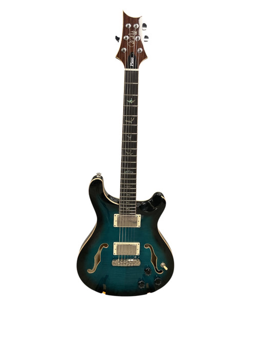Vist Large View of Product Image Which is Used Paul Reed Smith - PRS SE HOLLOWBODY II PIEZO Double Cut Electric Guitar Blue 6-String