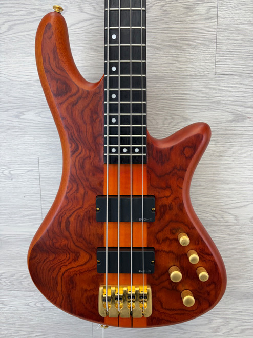 Vist Large View of Product Image Which is Used Schecter STILETTO STUDIO-4 HONEY Bass Guitar Amber 4-String