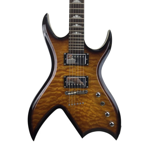 Vist Large View of Product Image Which is Used Bc Rich Masterpiece Bich Pointy Electric Guitar Sunburst 6-String