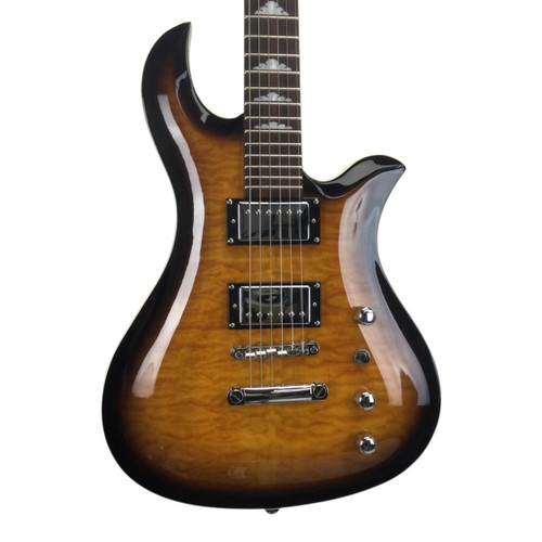 Vist Large View of Product Image Which is Used Bc Rich Masterpiece Eagle Double Cut Electric Guitar Sunburst 6-String
