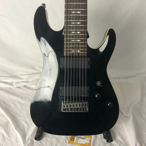 Vist Large View of Product Image Which is Used Schecter OMEN-8 Modern Metal Electric Guitar Black 8-String