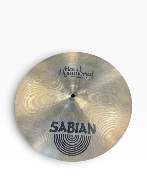 Vist Large View of Product Image Which is Used Sabian 16IN HAND HAMMERED THIN CRASH Crash Cymbal 16"
