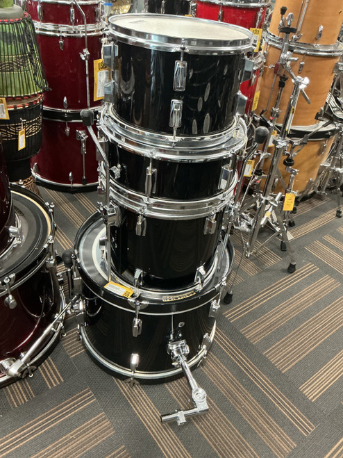 Vist Large View of Product Image Which is Used TEMPUS SHELLS 20-12-14-14 Drum Shell Kit Black