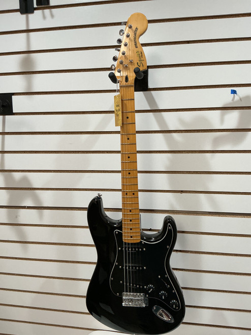 Vist Large View of Product Image Which is Used Squier MODIFIED SQUIRE STRAT S Type Electric Guitar Black 6-String